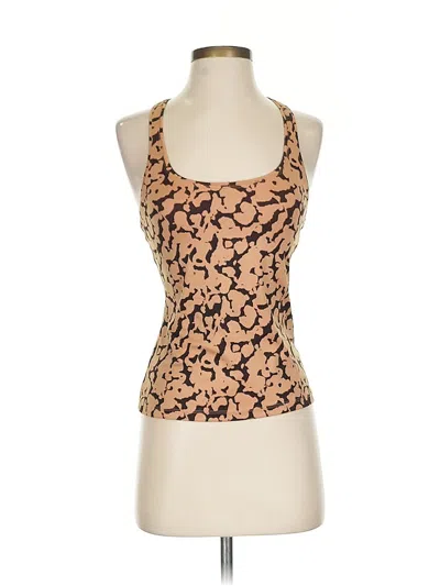 Pre-owned The North Face Tank Top Tan Halter Neckline Tops In Brown