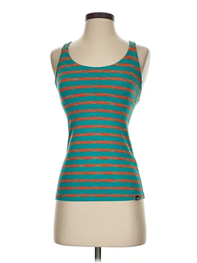 Pre-owned The North Face Tank Top Teal Halter Neckline Tops