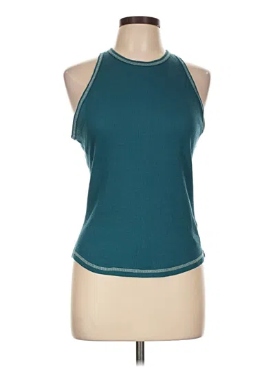 Pre-owned The North Face Tank Top Teal Halter Neckline Tops