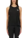 The North Face Tank Top With Logo In Black