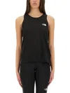 The North Face Tank Top With Logo In Black