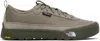 The North Face Taupe Clyffe Sneakers In Gry Taupe Green 8ir