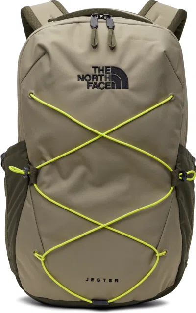 The North Face Taupe Jester Backpack In 9o0 Cavern Grey/new