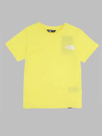 The North Face Teen Mini Dome Short Sleeve Tee In Yellow