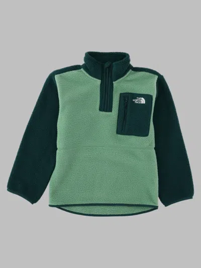 The North Face Teen Yumiori 1/4 Zip Sweatshirt In Green