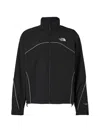 The North Face Relaxed Fit Piping Wind Jacket In Black