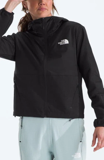 The North Face Tekware™ Grid Hybrid Full-zip Hooded Jacket In Black