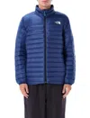 The North Face Men Blue Logo Puffer Jacket, S Luxury Jackets For Men Darveys In Blue