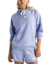 The North Face Terry Relaxed Pullover Hoodie In Blue