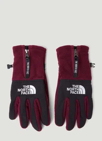 The North Face Denali Etip Logo Embroidered Gloves In Multi