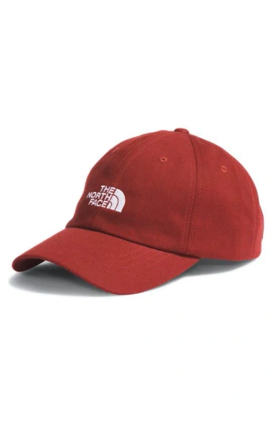 The North Face The Norm Baseball Hat In Iron Red