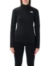 The North Face Black Polartec® Meteora Technical Fleece 1/4 Zip In Black
