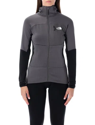 The North Face Stormgap Grey Polartec® Hooded Jacket In Gray