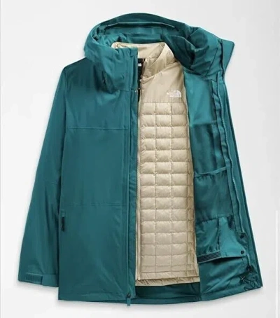 Pre-owned The North Face Thermoball Eco Mens Harbor Blue Snow Triclimate Jacket 2xl Sgn160