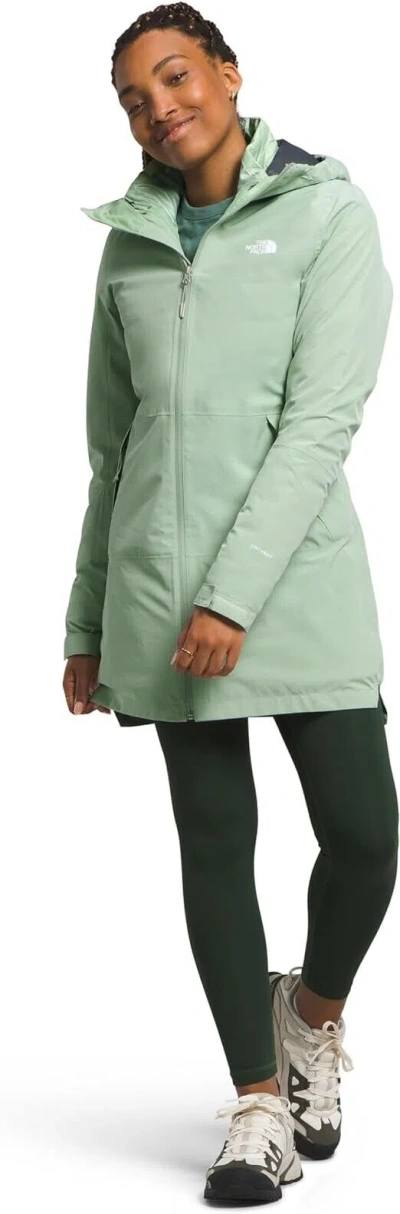 Pre-owned The North Face Thermoball Eco Nf0a5gbni0g Womens Sage Triclimate Jacket M Ncl394 In Misty Sage