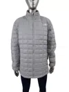 The North Face Thermoball Eco Puffer Jacket Womens Gray Quilted Full Zip App1226 In Grey