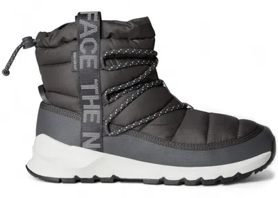 Pre-owned The North Face Thermoball Lace Up Luxe Wp (women's) Sneakers In Anthracite Grey/white Ash In Multi