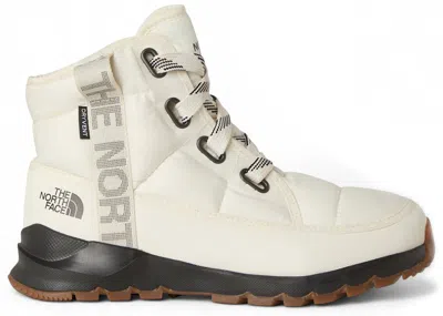 Pre-owned The North Face Thermoball Lace Up Luxe Wp (women's) Sneakers In Gardenia White/black