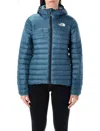 The North Face Thermoball Padded Hooded Jacket In Blue