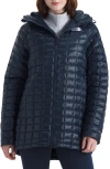 The North Face Thermoball Quilted Hooded Parka In Blue
