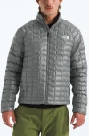 The North Face Thermoball Quilted Jacket In Gray