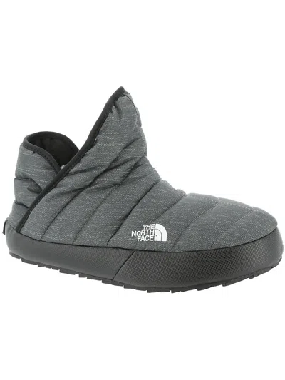 The North Face Thermoball Traction Womens Slip On Short Bootie Slippers In Gray