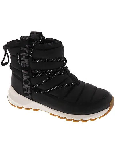 The North Face Thermoball Womens Faux Fur Lace Up Winter & Snow Boots In Multi