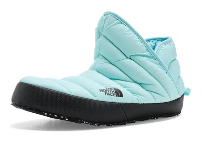 The North Face Thermoballtm Traction Bootie Women's Shoes Glacier/tnf Black: 11 B - Medium, Ripstop In Blue