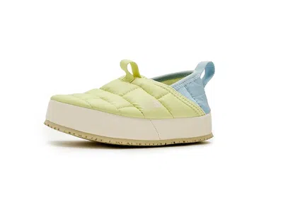 The North Face Thermoballtm Traction Mule Ii (toddler/little Kid/big Kid) Kid's Shoes Lemon Mist/polar Haze : 13 Li In Green