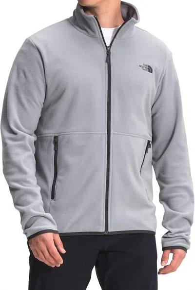 The North Face Tka Glacier Full Zip Jacket In Mid Grey In Gray