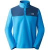 The North Face Tka Glacier Nf0a4ajdsv9 Men's Blue Mock Neck Sweatshirt Ncl151 In Blue