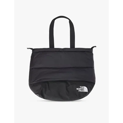 The North Face Nuptse Embroidered Branding Shell Tote Bag In Tnf Black-npf
