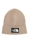 The North Face Tnf Box Logo Beanie Hats Beige