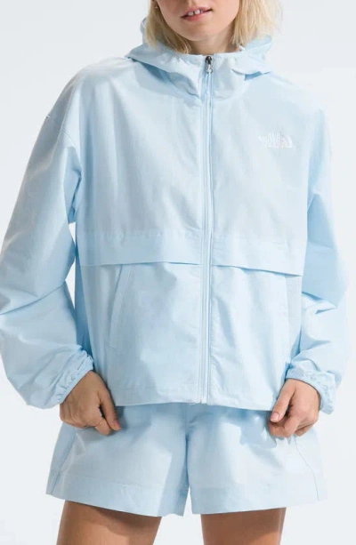 The North Face Women's Easy Wind Full-zip Jacket In Barely Blue