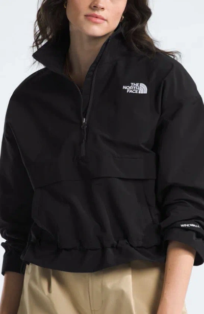 The North Face Tnf™ Easy Wind Half Zip Pullover In Tnf Black