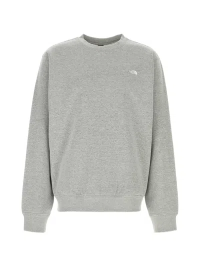 The North Face M Tnf Essential Simple Dome Relaxed Crew Tnf In Gray