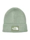 The North Face Logo-patch Beanie In Green