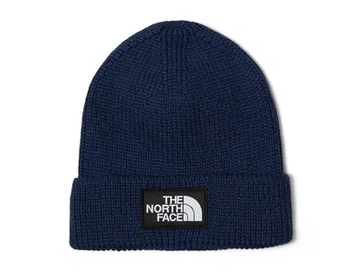 The North Face Tnf Logo Box Cuffed Beanie Caps Summit Navy, Polyester