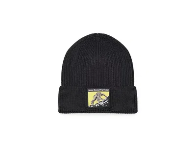 The North Face Tnf Logo Box Cuffed Beanie Caps Tnf Black/expedition Proven Patch, Polyester