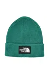 The North Face Cuffed Beanie With Logo Box Design In Green