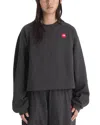 The North Face Tnf Red Box Crewneck Sweatshirt In Black