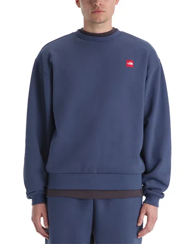 The North Face Tnf Red Box Crewneck Sweatshirt In Blue