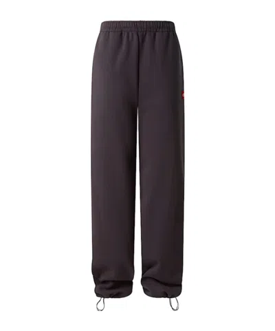 The North Face Tnf Red Box Elastic Waist Sports Pants In Black