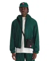The North Face Tnf Red Box Packable Hooded Wind Jacket In Green