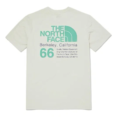 The North Face Tnf Ss21 T-shirt 'beige' In White