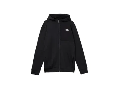 The North Face Tnftm Performance Fleece Full Zip Hooded Jacket (little Kid/big Kid) Kid's Coat Tnf Black : Xs (6 Li
