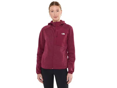 The North Face Tnftm Performance Fleece Full Zip Hoodie Women's Coat Burgundy Crush/light Heather: Md, Fleece/polye