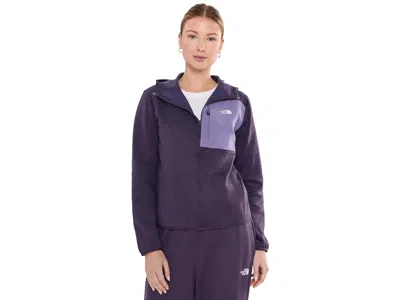The North Face Tnftm Performance Fleece Full Zip Hoodie Women's Coat Endless Dusk/dark Heather/grounded Plum: Sm, F In Purple