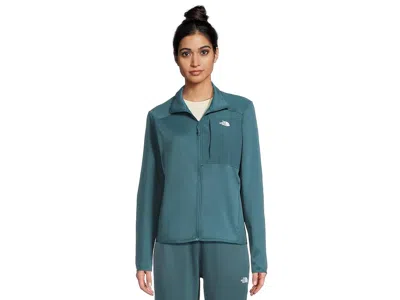 The North Face Tnftm Performance Fleece Full Zip Jacket In Green