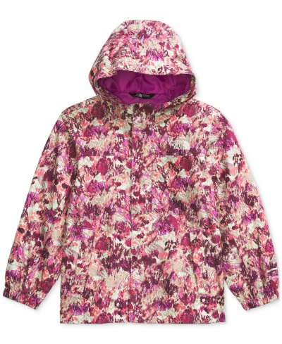 The North Face Kids' Toddler & Little Girls Antora Rain Jacket In Violet Crocus Maze Floral Print